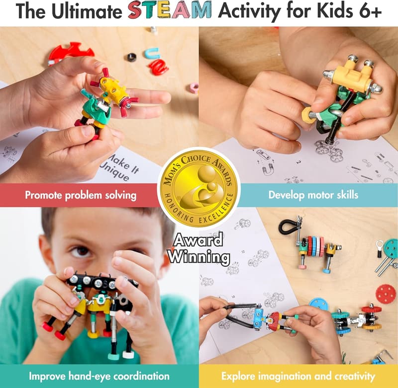 Build Your Own Robot Toy Kit - STEM Educational Gift for Kids