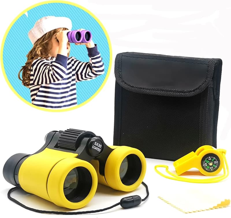 Kids Binoculars - High-Resolution Shockproof Mini Telescope