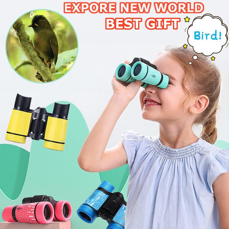 Kids Binoculars - High-Resolution Shockproof Mini Telescope
