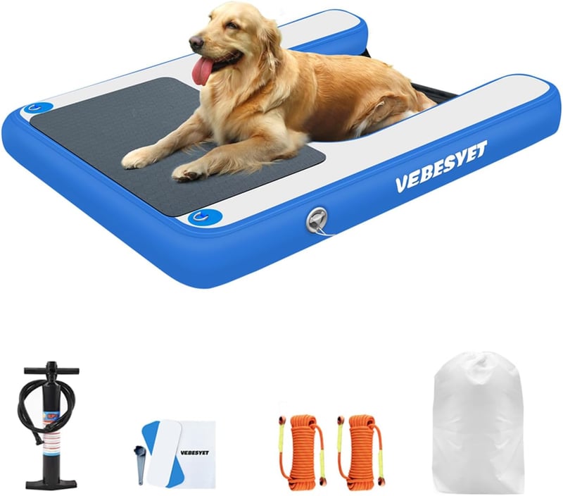 Inflatable Dog Water Ramp Ladder for Pools & Docks