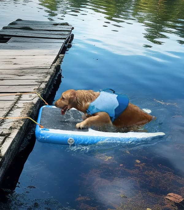 Inflatable Dog Water Ramp Ladder for Pools & Docks
