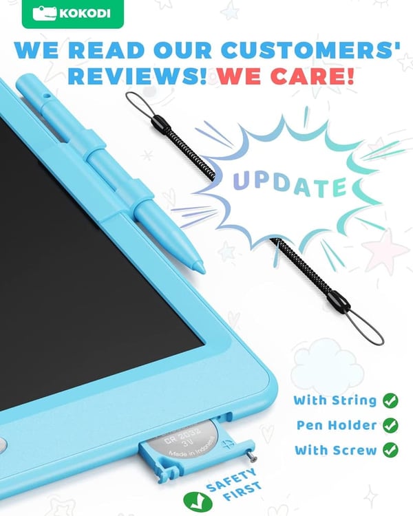 Valentine's Day 10-Inch LCD Writing Tablet for Kids