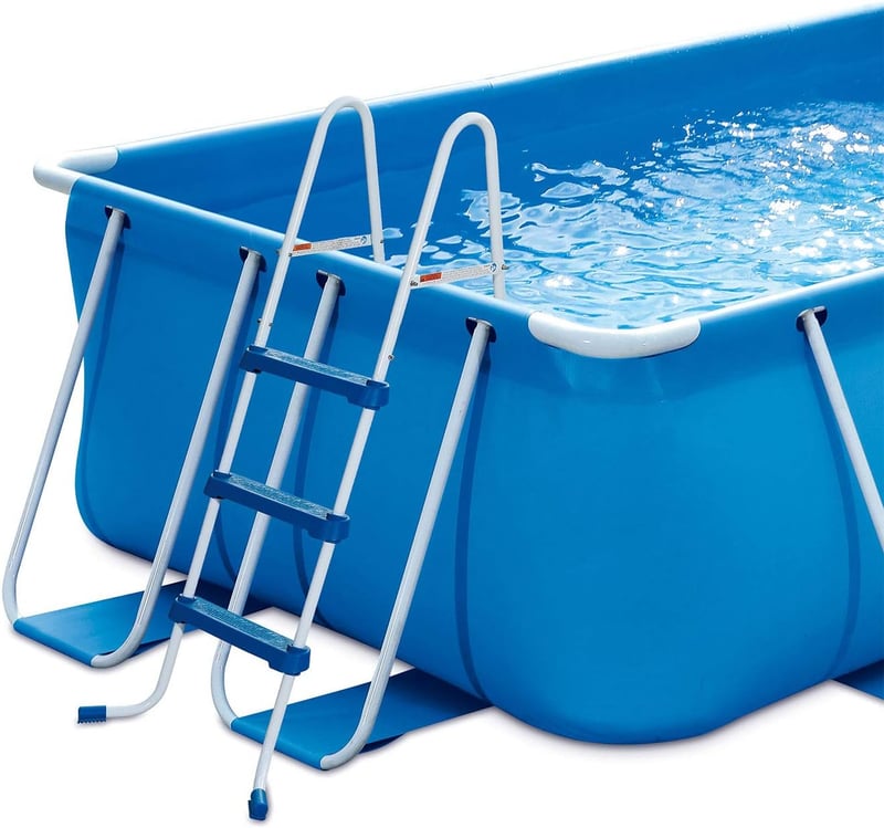 42-Inch Heavy-Duty Steel Pool Ladder for Above Ground Pools