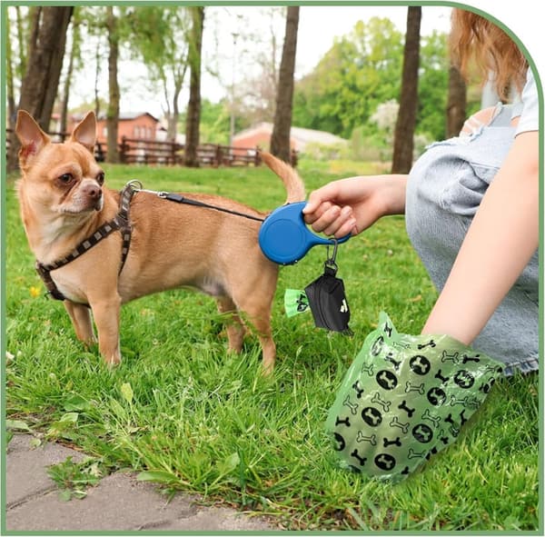 Portable Dog Poop Bag Dispenser with Carabiner Clip for Dog Lovers