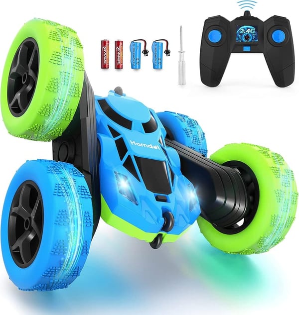 360° Rotating 4WD Remote Control Car - Rechargeable Stunt Toy for Kids