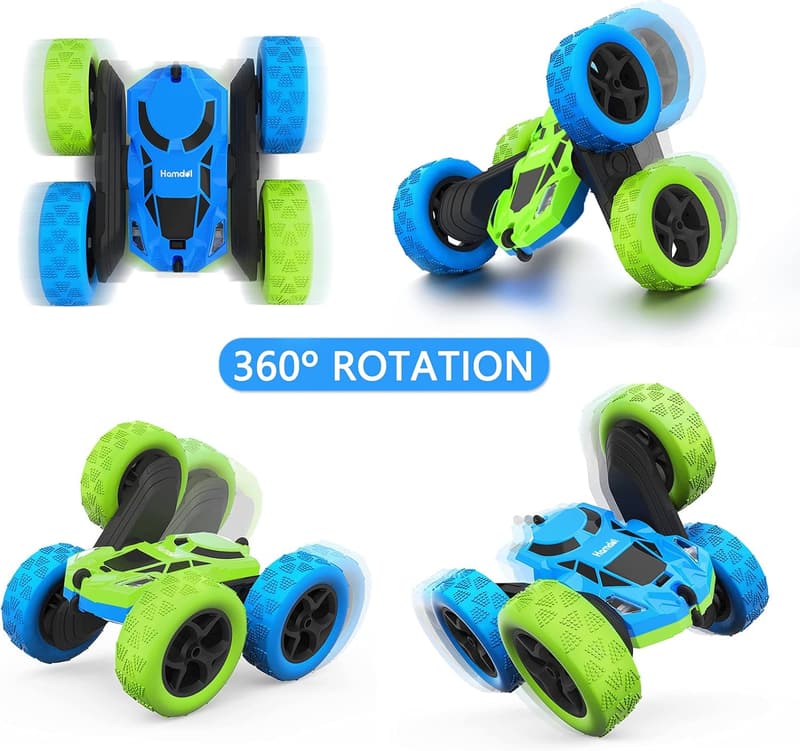 360° Rotating 4WD Remote Control Car - Rechargeable Stunt Toy for Kids
