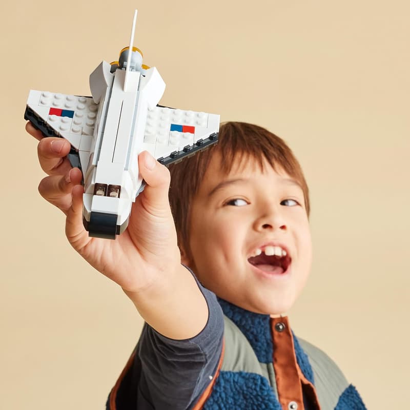 LEGO Creator 3-in-1 Space Shuttle Building Set for Kids 6+