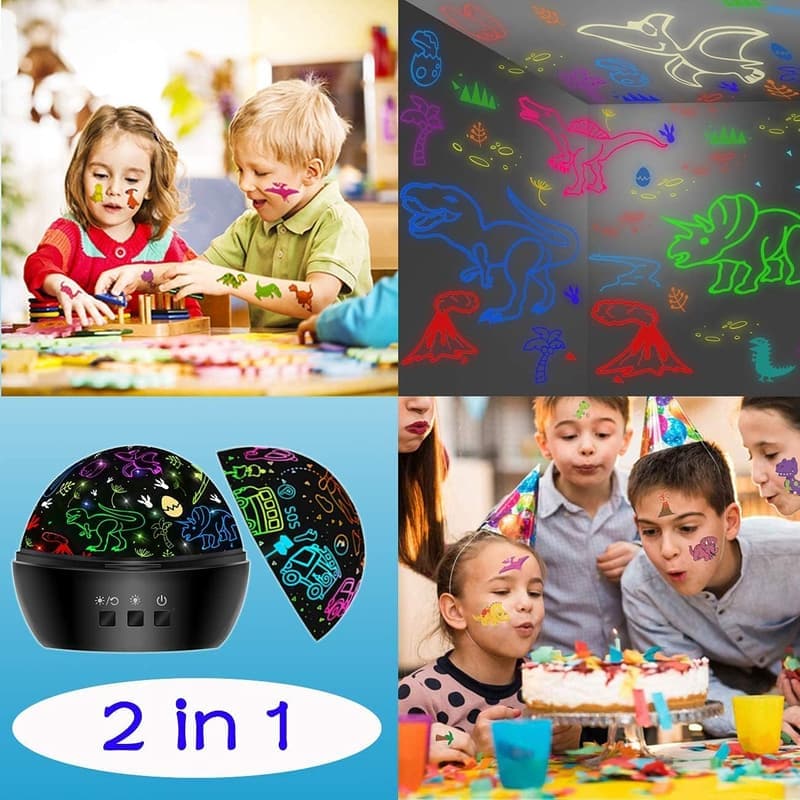 Dinosaur Projection Car Toy for Boys, Ages 2-10
