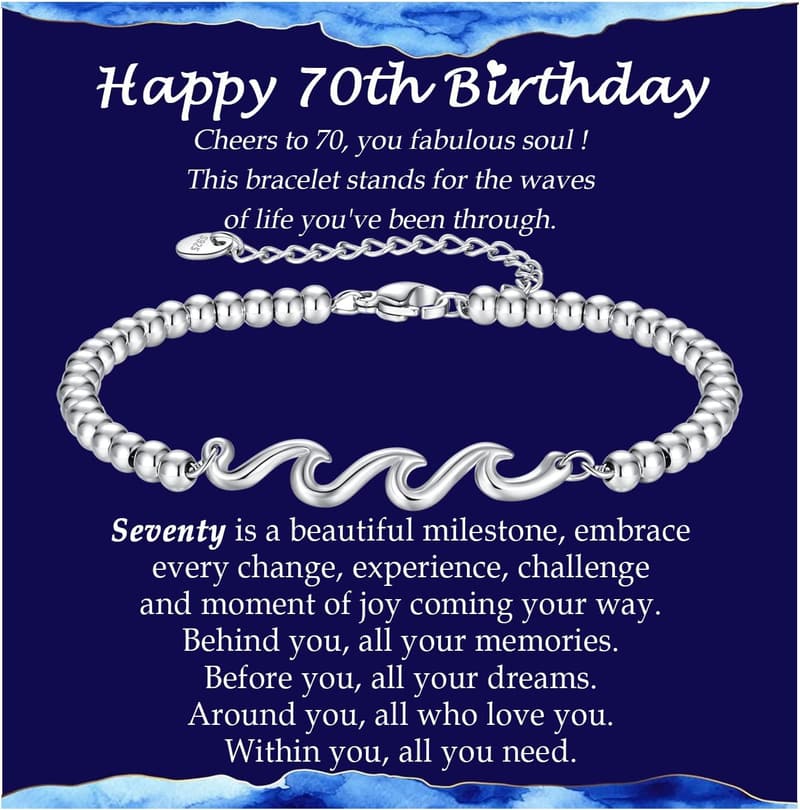 Silver Wave Bracelet - Meaningful Gift for Women