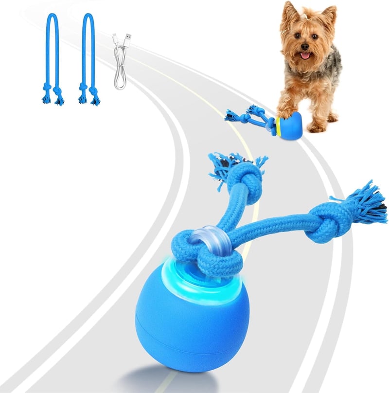 Touch-Activated Interactive Dog Ball for Puppies and Medium Dogs