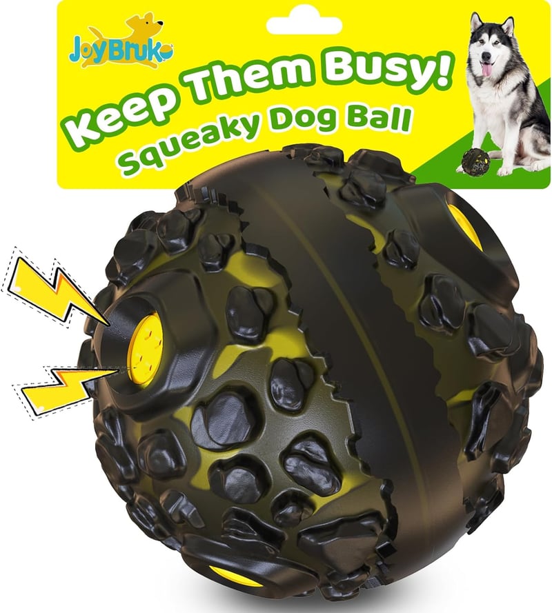 Durable Interactive Dog Ball for Aggressive Chewers