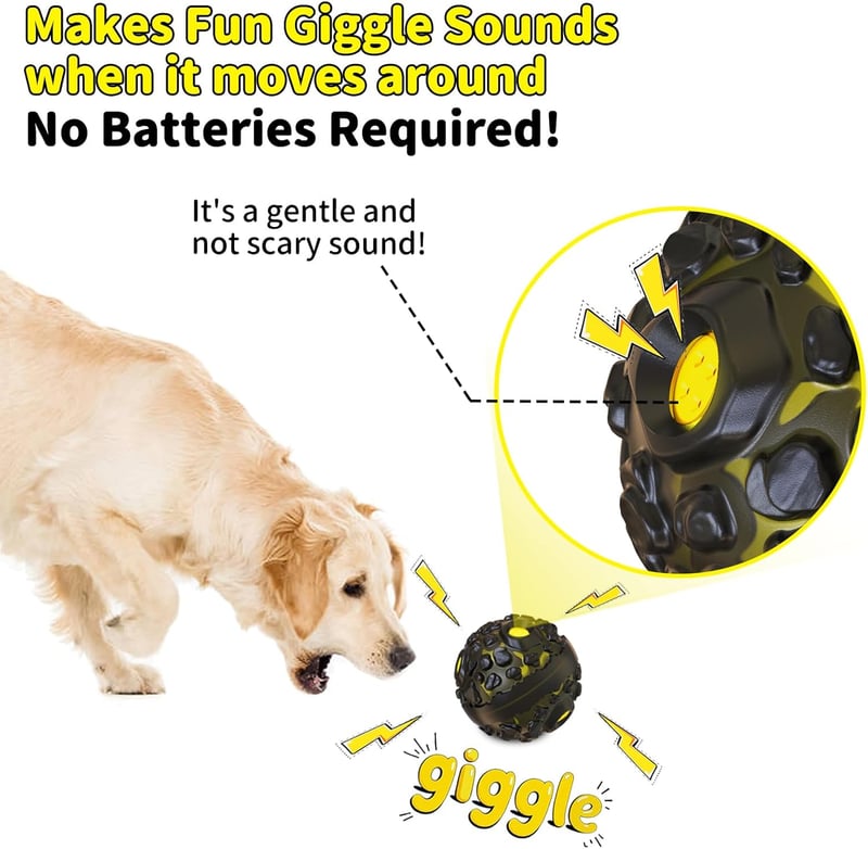 Durable Interactive Dog Ball for Aggressive Chewers