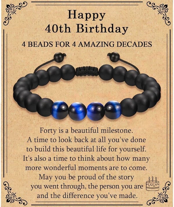 Milestone Birthday Bracelet for Men and Boys