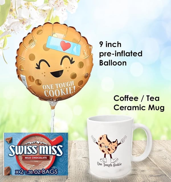 Get Well Soon Gift Basket for Son - Cookies, Balloon, Mugs, Socks