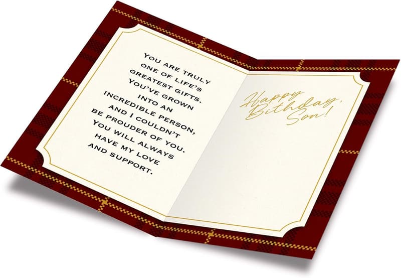 Eco-Friendly Birthday Card for Son, Made in America, 5x7 in