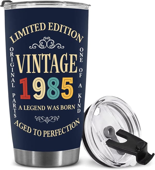 40th Birthday Tumbler Gift for Men and Women