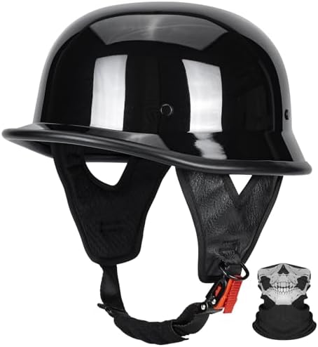 Vintage DOT Certified German Style Half Helmet for Adults