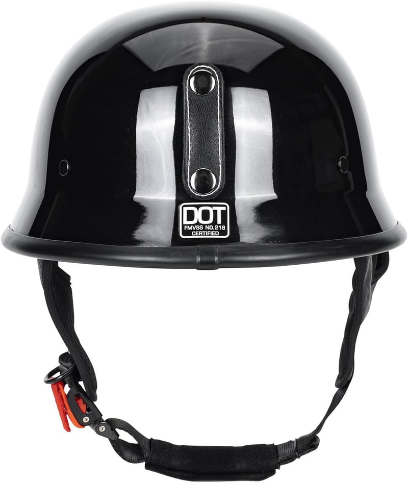 Vintage DOT Certified German Style Half Helmet for Adults