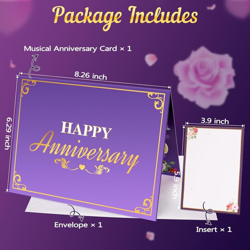 Valentine's Day Pop-Up Card with Music & Lights for Couples