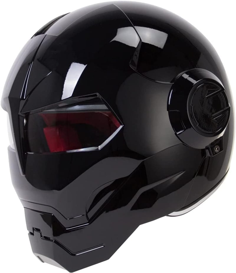 Iron Man Motocross Full Face Helmet, DOT Certified, 57-58cm