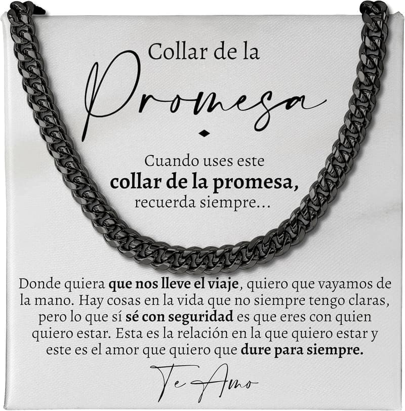 Valentine's Day Promise Necklace for Him - Sentimental Gift