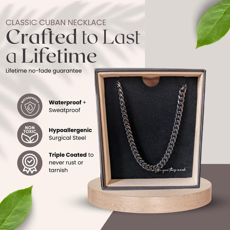Valentine's Day Promise Necklace for Him - Sentimental Gift