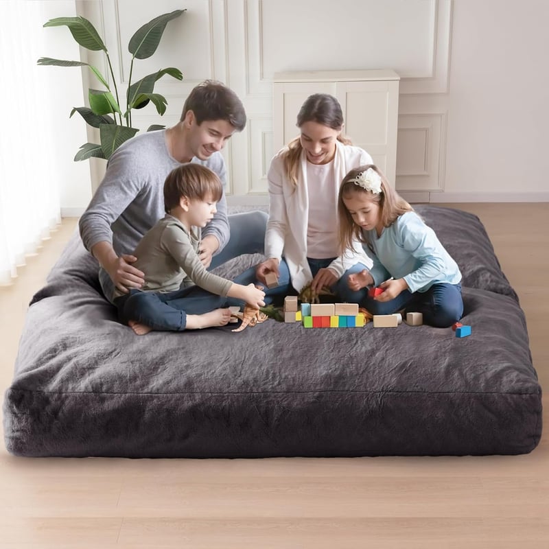 Convertible Giant Bean Bag Chair Bed for Adults - Machine Washable