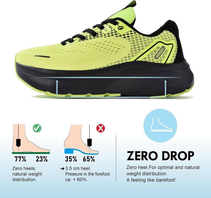 Men's Arch Support Sneakers for Plantar Fasciitis - Wide Fit