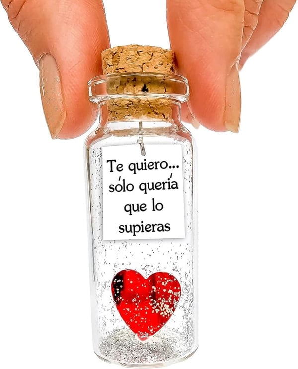 Romantic Message in a Bottle for Couples - Wish Jar Gift