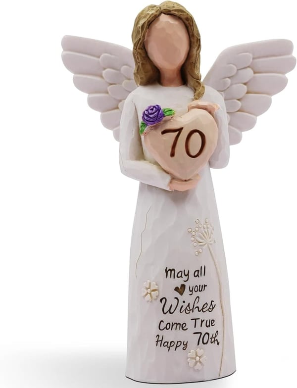 70th Birthday Sculpted Hand-Painted Figurine for Women