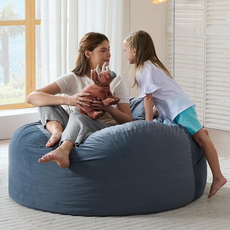 Convertible Memory Foam Bean Bag Chair Bed for Adults