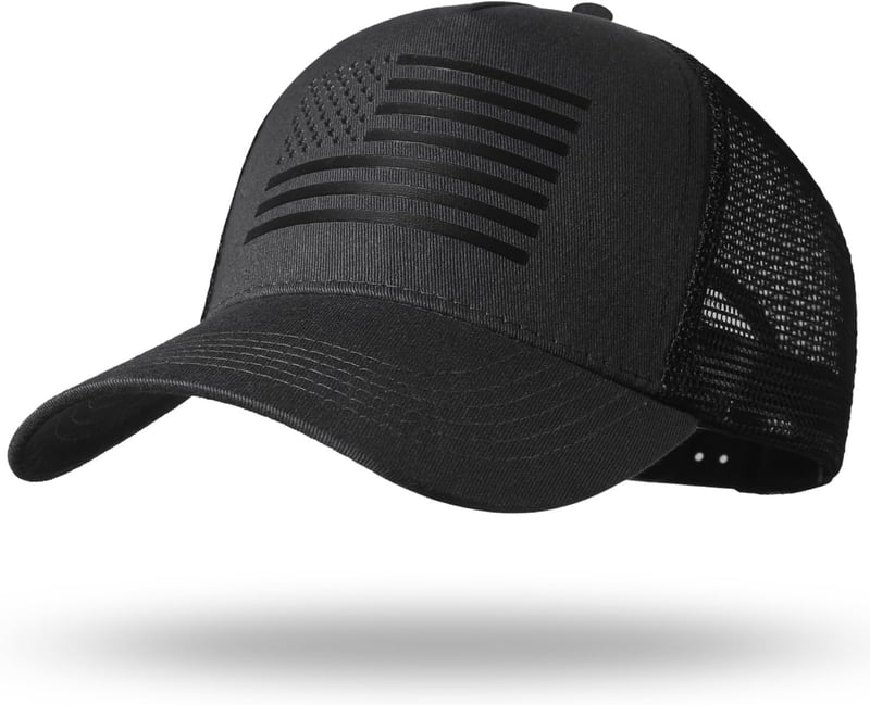 Adjustable Oversize American Flag Snapback Hat