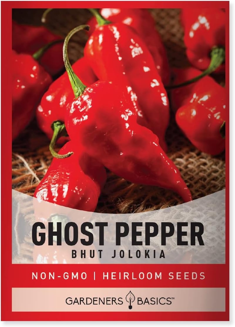 Ghost Pepper Seeds - Heirloom Non-GMO for Spicy Home Gardens