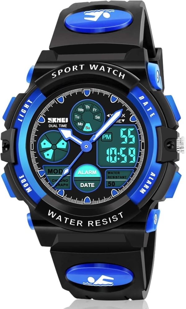 LED Waterproof Sports Watches for Kids - Great Gift for Boys