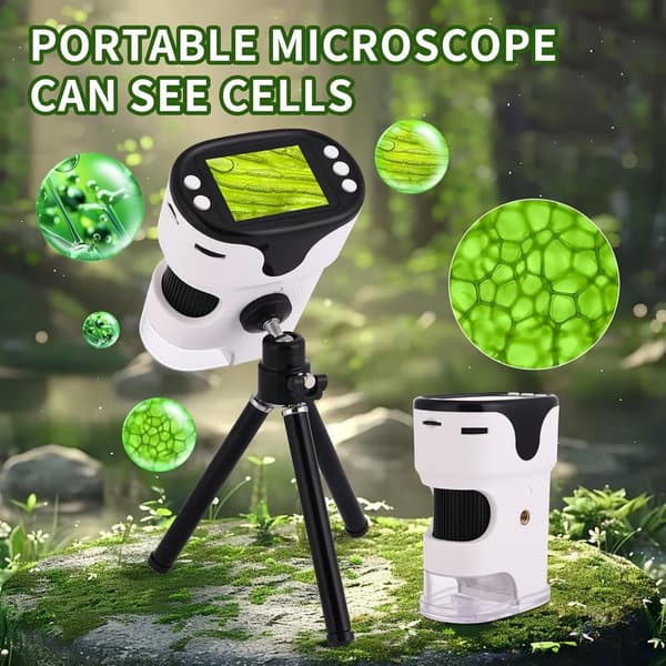 Kids' Science Education Microscope Kit with Video & Photo Capture