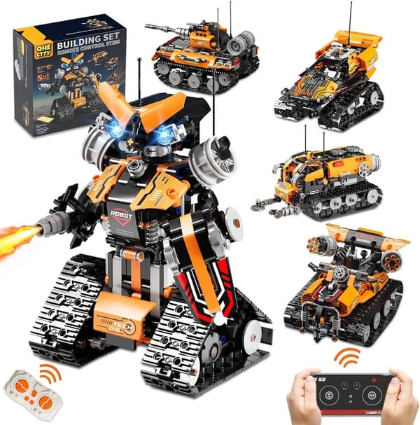STEM Robot Car Building Kit - 600 Pcs Educational Toys for Kids