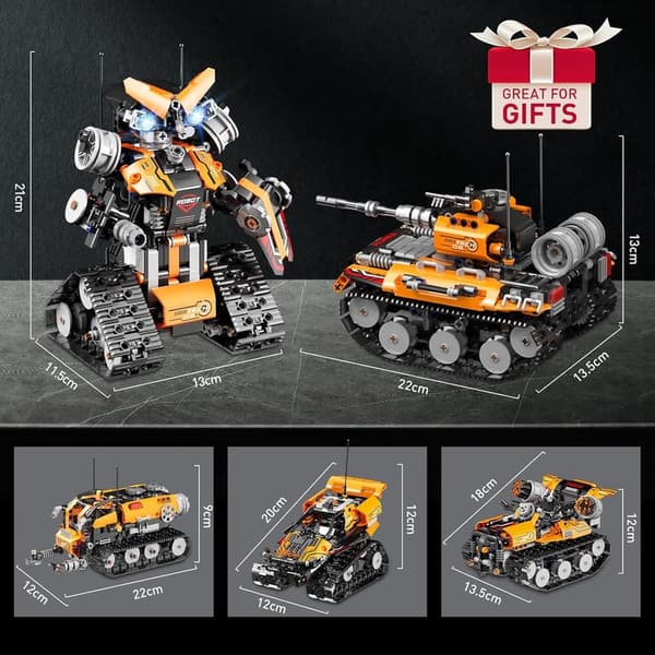 STEM Robot Car Building Kit - 600 Pcs Educational Toys for Kids