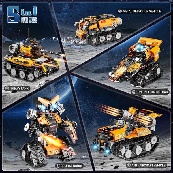 STEM Robot Car Building Kit - 600 Pcs Educational Toys for Kids