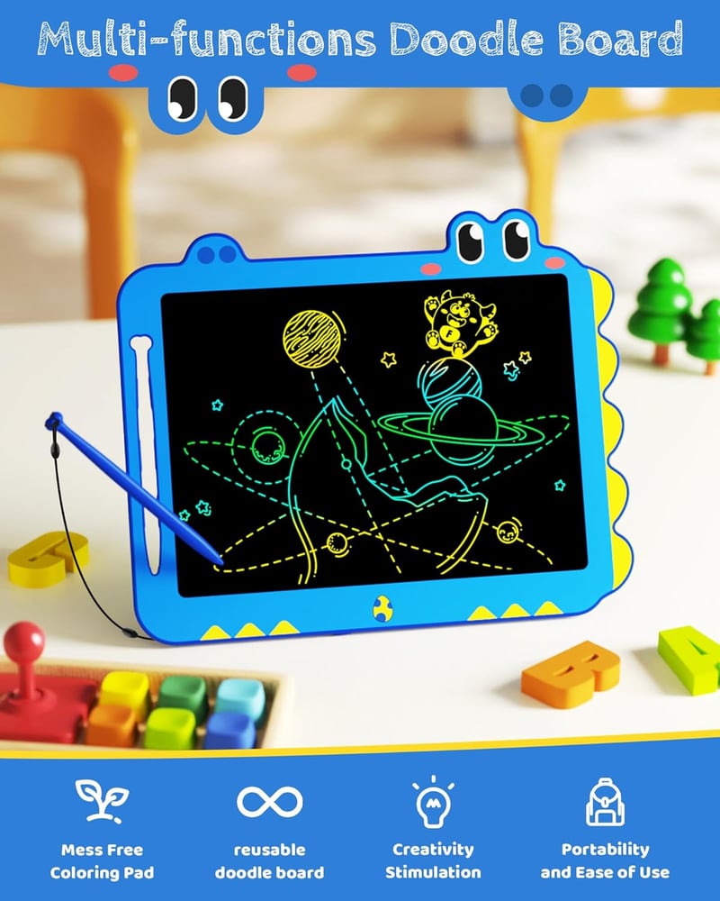 12-Inch LCD Writing Tablet for Kids - Educational Doodle Pad