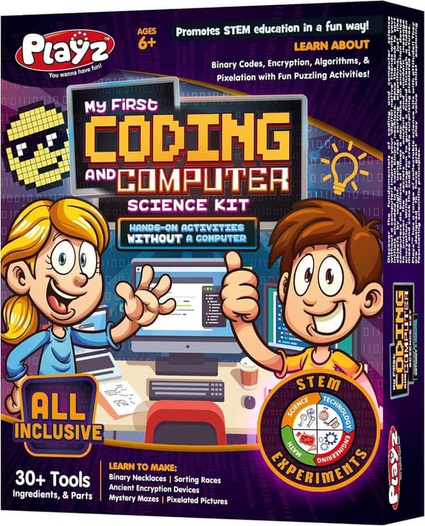 Kids’ Computer Science Kit: Fun Coding & Binary Activities