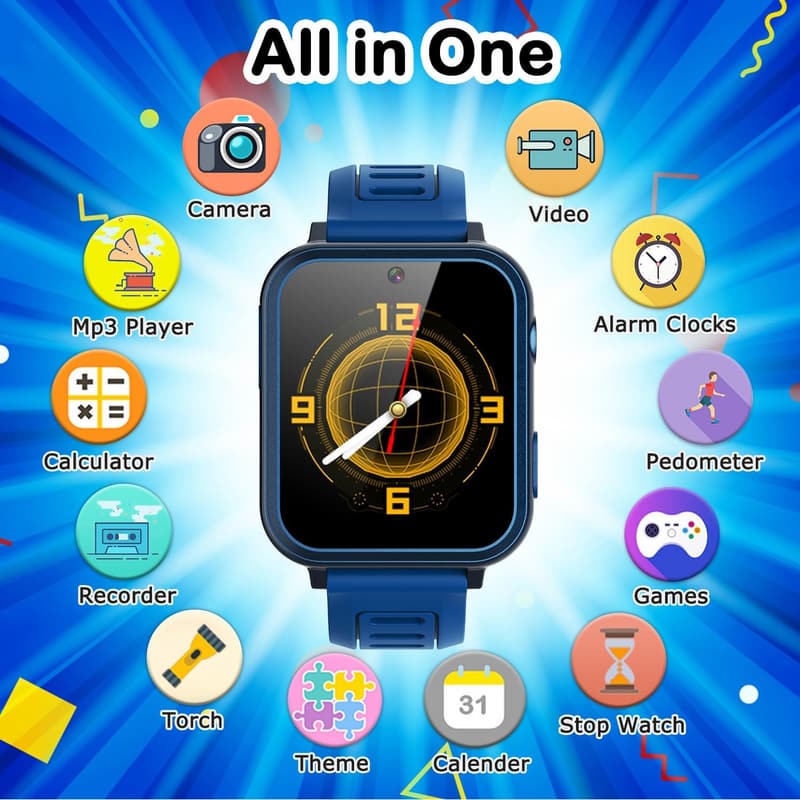 Kids Smart Watch with HD Touchscreen & 24 Puzzle Games