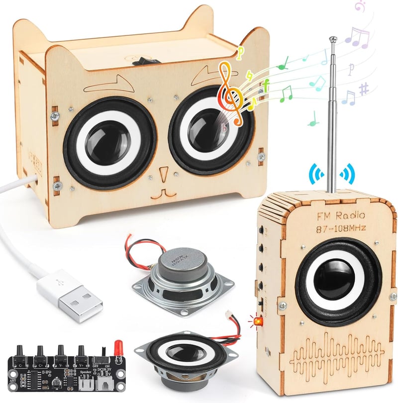 STEM Science Kit: Build Your Own Bluetooth Speaker & Radio