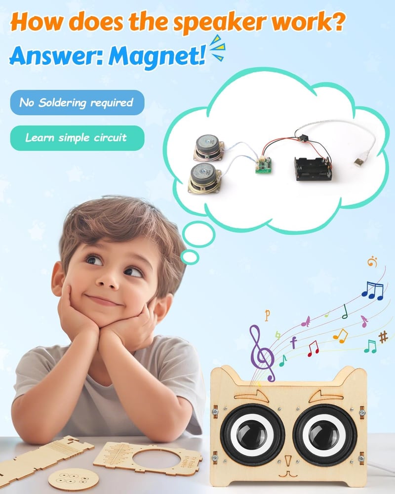 STEM Science Kit: Build Your Own Bluetooth Speaker & Radio