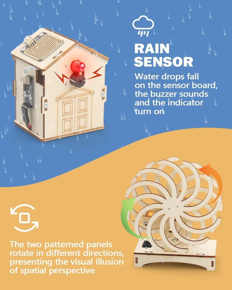 STEM Building Kits for Kids 8-12, 3D Wooden Puzzles