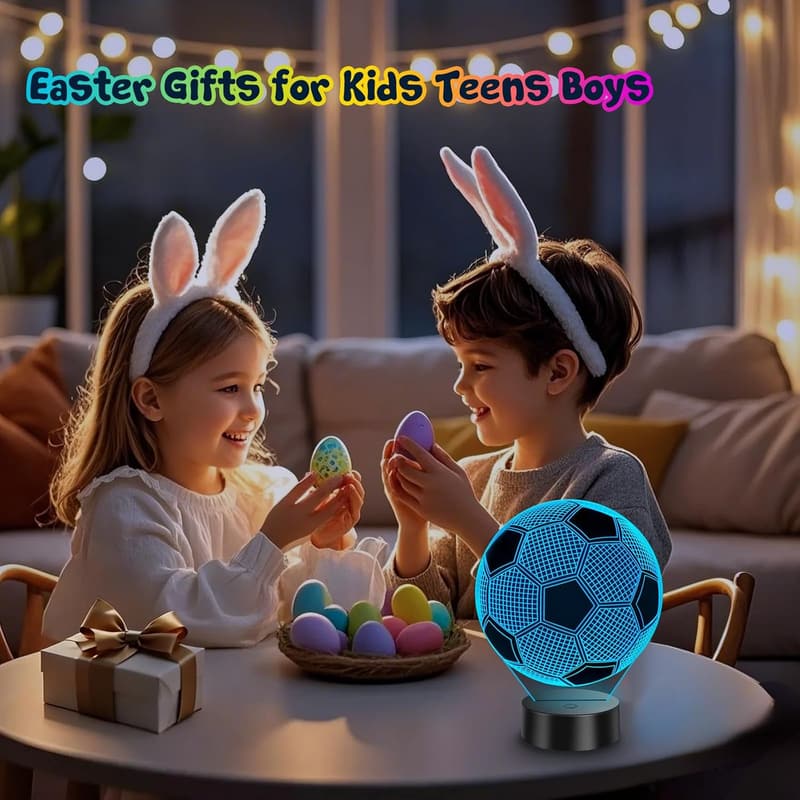 Back to School 3D Soccer Ball Night Light for Teens