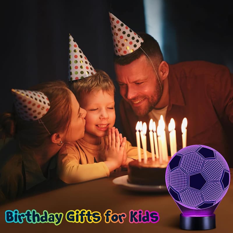 Back to School 3D Soccer Ball Night Light for Teens