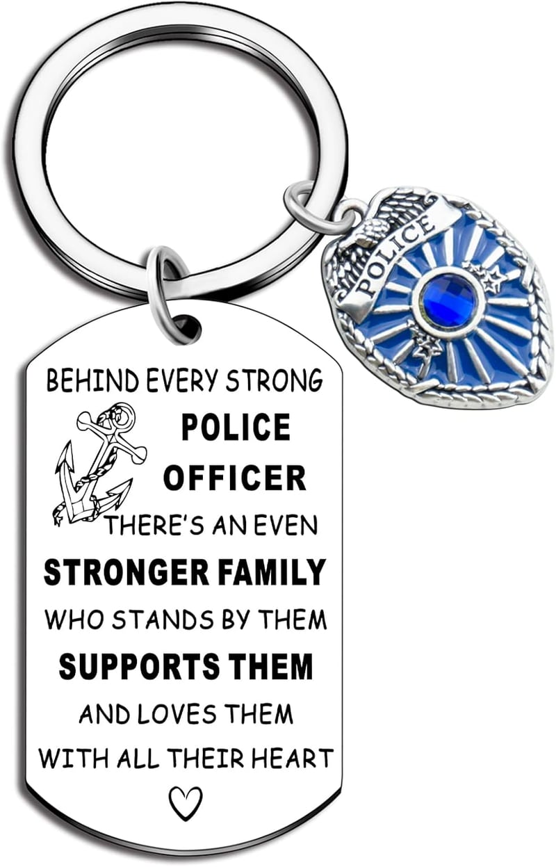 Police Academy Graduation Keychain for Future Officers