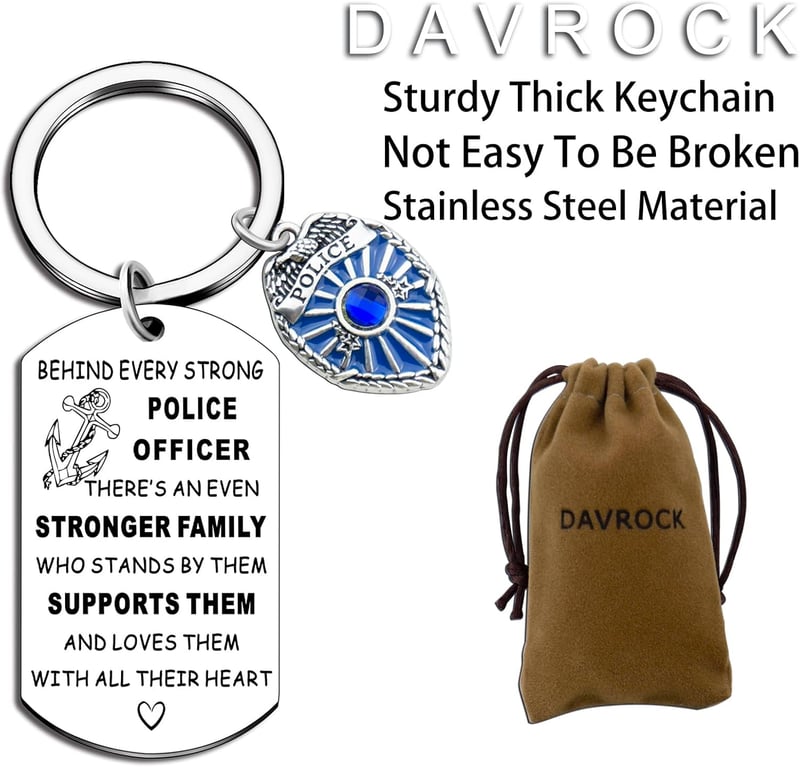 Police Academy Graduation Keychain for Future Officers
