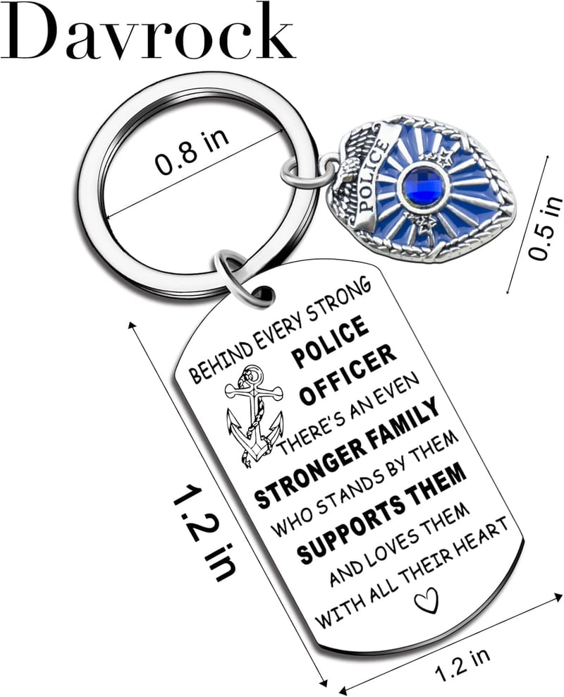 Police Academy Graduation Keychain for Future Officers