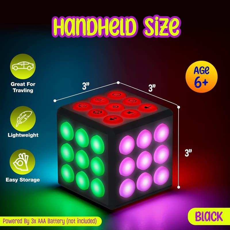 Memory Game Cube for Kids - Fun Electronic Toy for Ages 6-12